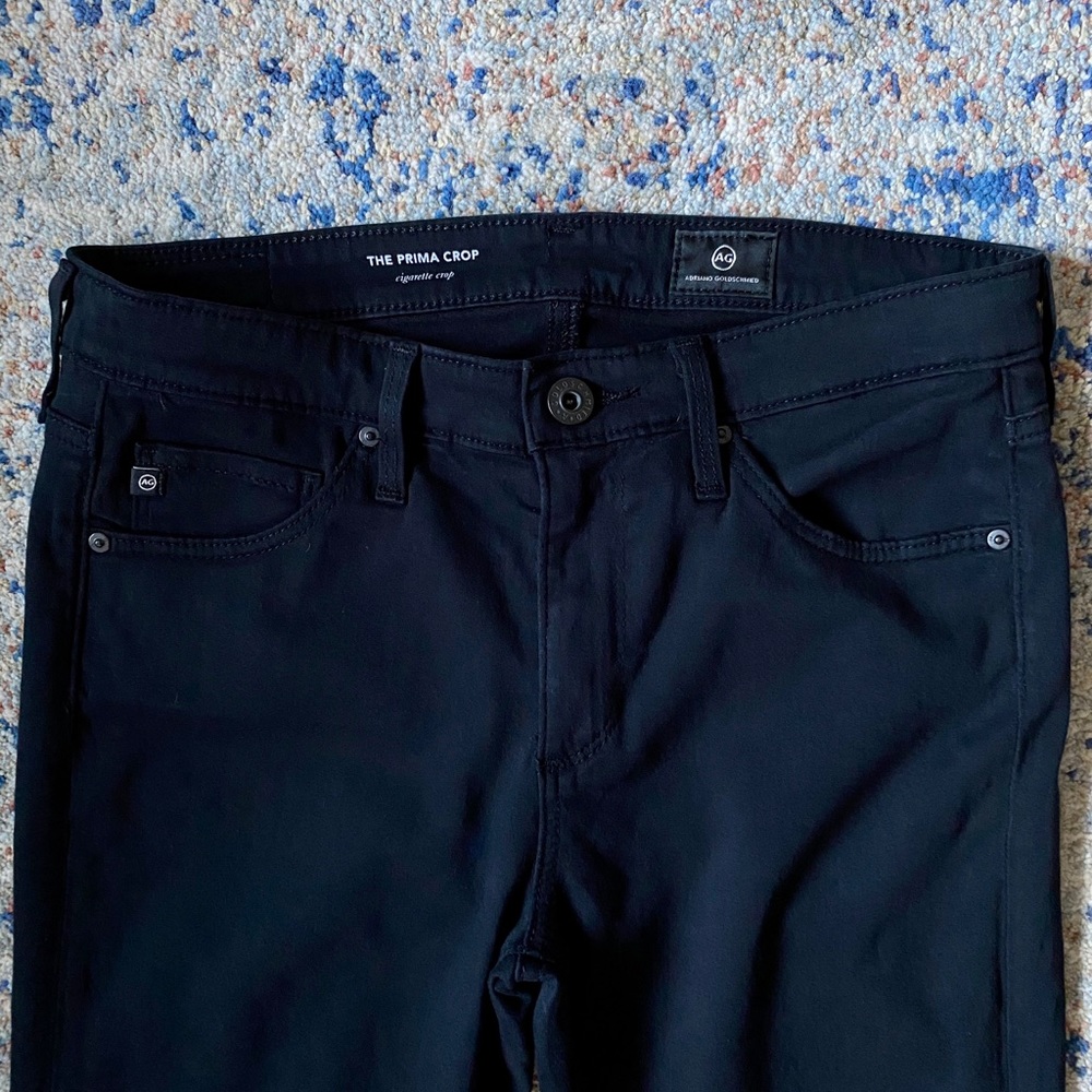 AG The Prima Crop Cigarette Black Jean